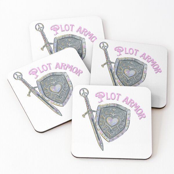 Item preview, Readers, Fortify Yourself with Plot Armor designed and sold by Nyxander's Bookish Catalogue.