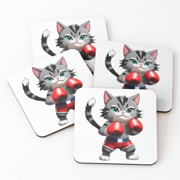 Item preview, Boxing Cat Cartoon designed and sold by Bunmigraphics .