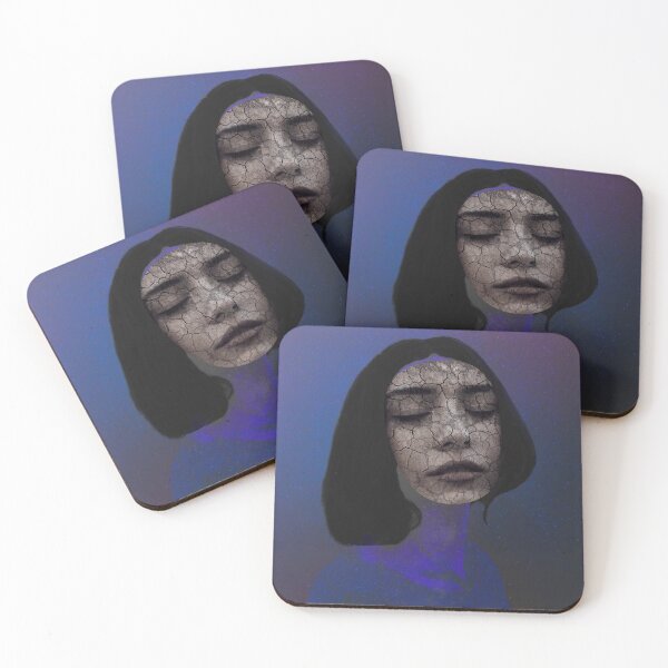 Item preview, Surreal Woman's Purple Portrait Collage designed and sold by Frida Why.