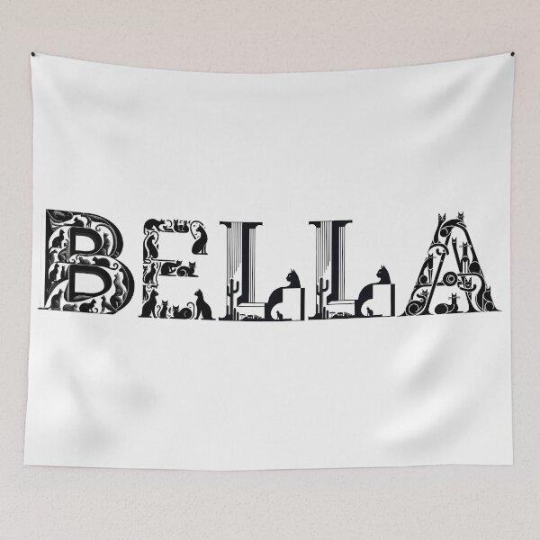 Item preview, Bella Cat Name Written in Cats Font Typeface designed and sold by Divine Ease.