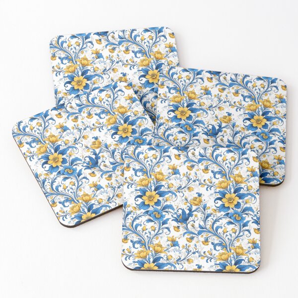 Item preview, Blue and Golden Yellow Pattern designed and sold by GraphicsUWant.