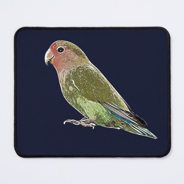 Item preview, Rosy-faced Lovebird White Alternate Design  designed and sold by designsasstultd.