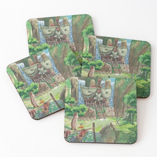 Item preview, Kakariko Village Gouache Paint designed and sold by Natilda-blabla.