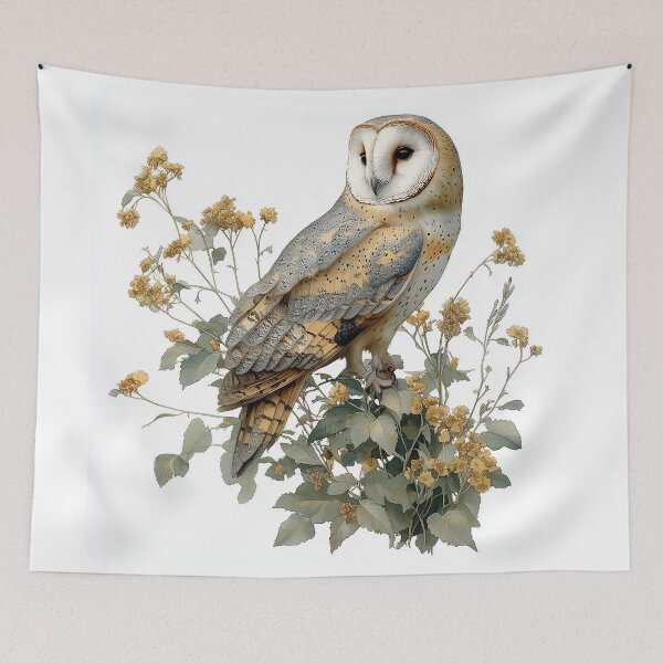 Item preview, Barn Owl - antique illustration designed and sold by FleurFrench.