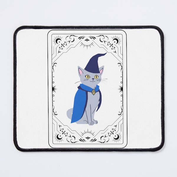 Item preview, The Feline Wizard: A Tarot Card of Magic and Mystery. Magical Cat Wizard - Amulet of Luck designed and sold by MarCreativArt.