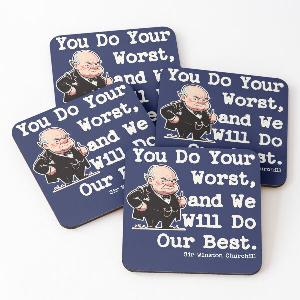 Item preview, History Winston Churchill Quote We Will Do Our Best designed and sold by chrisrivait.
