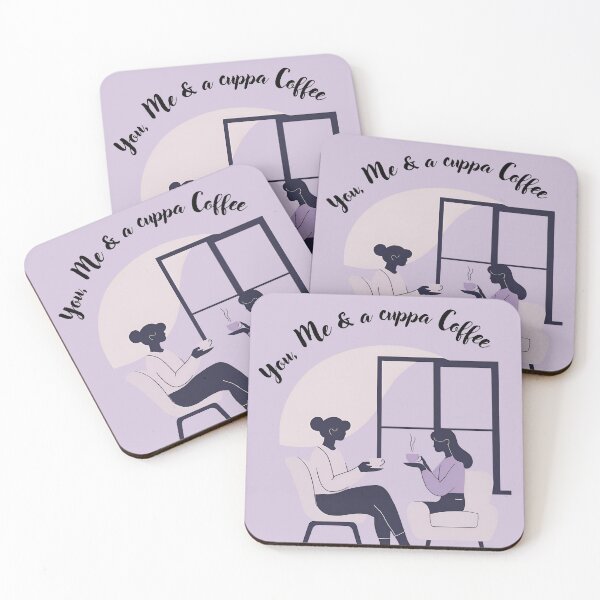 Item preview, You, me and a cuppa coffee, friends design designed and sold by Little Miss Bee.