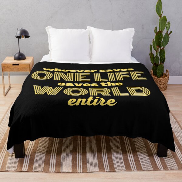 Item preview, Whoever saves one life saves the world entire designed and sold by bvaruh.
