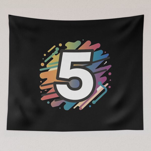 Item preview, Number Five designed and sold by ArtCraftLab.