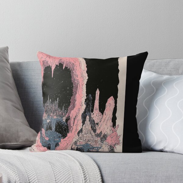 Item preview, Whimsical Dark Fantasy Painting Of A Realm Under a Crimson Moon designed and sold by regnumsaturni.