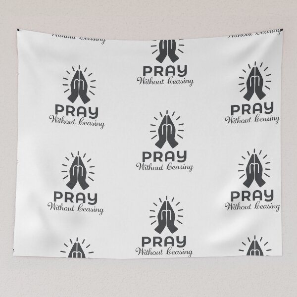 Item preview, Christian Quote - Pray Without Ceasing  designed and sold by CrossCrafted.