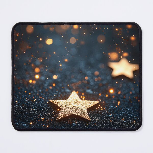 Item preview, Golden stars sparkle against a dark background, creating a magical atmosphere filled with shimmering light and sparkling effects. designed and sold by Jerhus.
