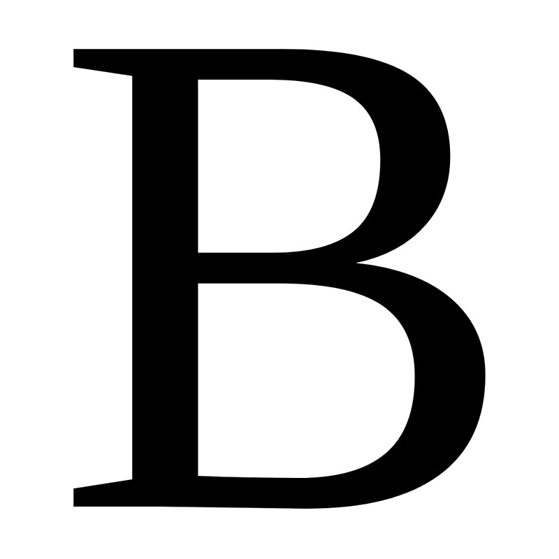 "Letter B - Times New Roman" By Zoemac | Redbubble