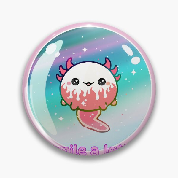 Item preview, Cute Axolotl Smile a lotl designed and sold by lazarosdesign.