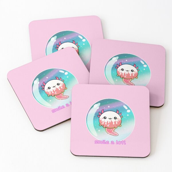 Item preview, Cute Axolotl Smile a lotl designed and sold by lazarosdesign.