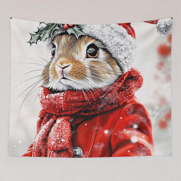 Item preview, Christmas Bunny: The Cutest Bunny in Town designed and sold by NomadicDreamer.