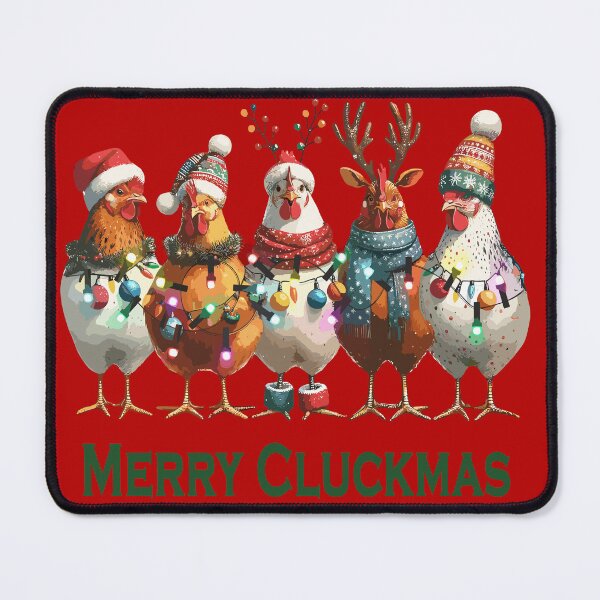 Item preview, Merry Cluckmas (Green) designed and sold by J A Flanagan.