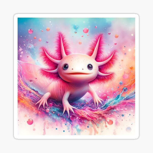 Vista previa del artículo con la obra «Arte de axolotl n.° 132 | Amantes de los axolotl», diseñado y vendido por ksgraphics222.