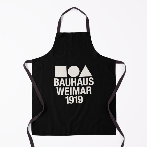 Item preview, Bauhaus Weimar 1919 | Pure White Minimalist Typography Logo with Geometric Elements designed and sold by Boogosh.