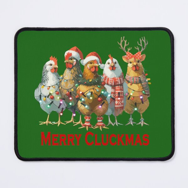 Item preview, Merry Cluckmas (Red) designed and sold by J A Flanagan.