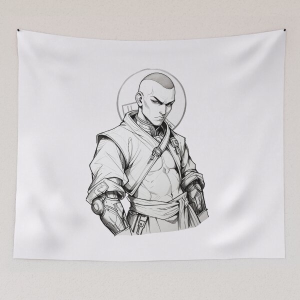 Item preview, Cyborg Monk designed and sold by ArtCraftLab.