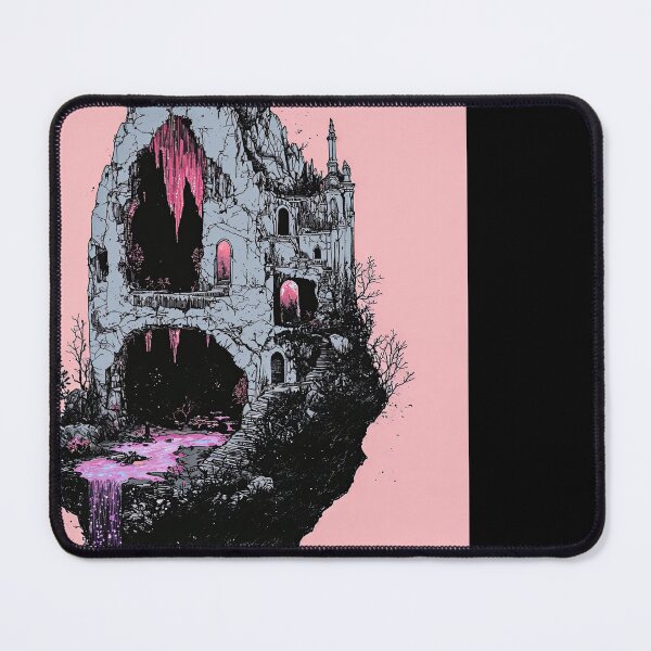 Item preview, Whimsical Dark Fantasy Illustration Of A Floating Castle designed and sold by regnumsaturni.