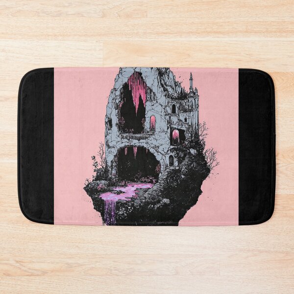 Item preview, Whimsical Dark Fantasy Illustration Of A Floating Castle designed and sold by regnumsaturni.