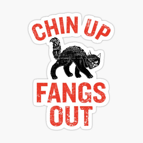 Vista previa del artículo con la obra «CHIN UP FANGS OUT», diseñado y vendido por LadiesWhoDesign.