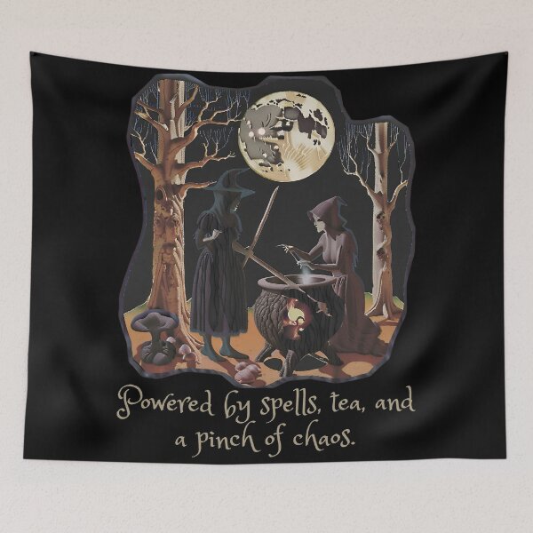 Item preview, Powered by Spells, Tea, and a Pinch of Chaos. witch designed and sold by Dudiudi.