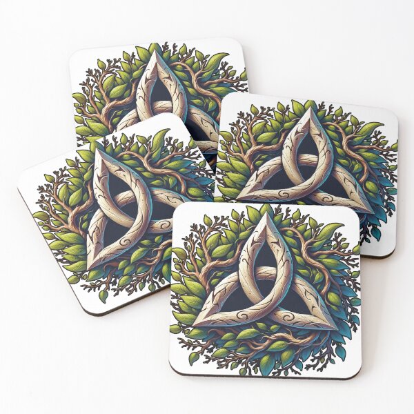 Item preview, triskele in a circle of leaves designed and sold by FLEXsDESIGN.