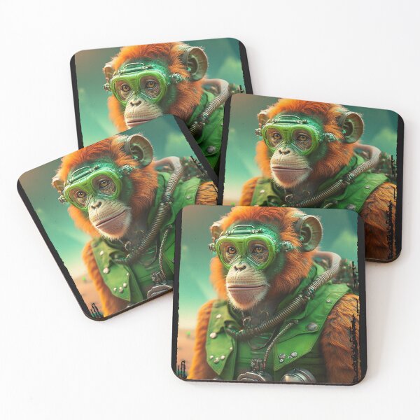Item preview, Diver | Orange Ape | Cyberpunk Monkey Collection designed and sold by monkeybusiness.pt.