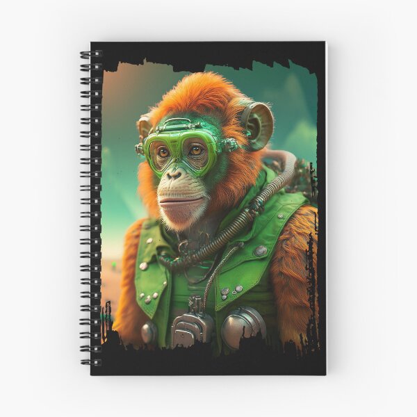 Item preview, Diver | Orange Ape | Cyberpunk Monkey Collection designed and sold by monkeybusiness.pt.