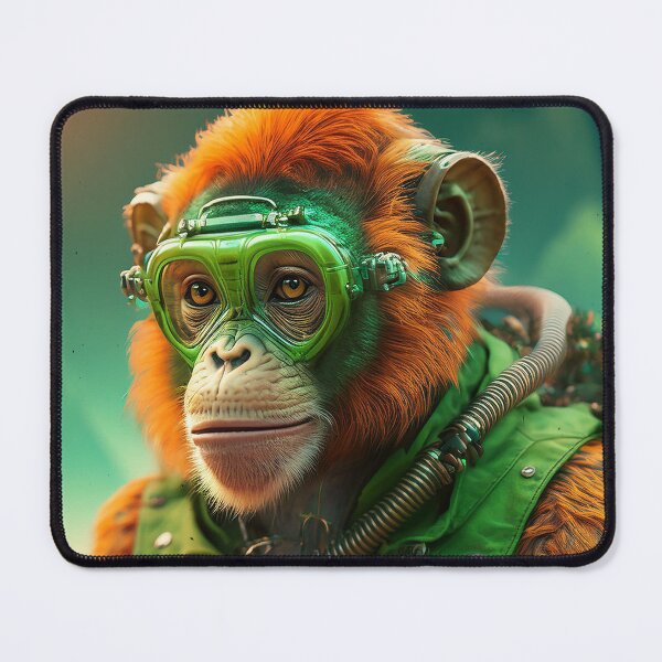 Item preview, Diver | Orange Ape | Cyberpunk Monkey Collection designed and sold by monkeybusiness.pt.