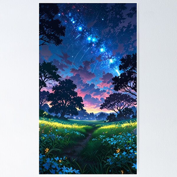 Item preview, Pradera iluminada por las estrellas: una tarde celestial designed and sold by TheSharpService.
