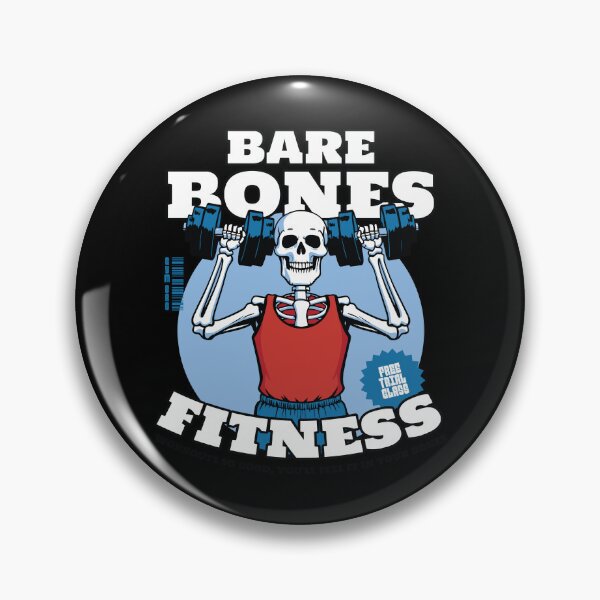Item preview, Bare Bones Fitness Gym Skeleton Design designed and sold by DrawHandArt.