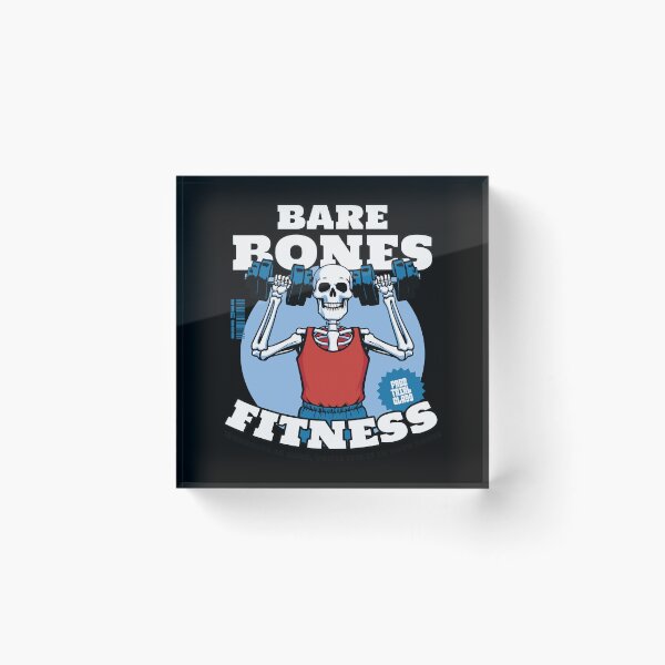 Item preview, Bare Bones Fitness Gym Skeleton Design designed and sold by DrawHandArt.
