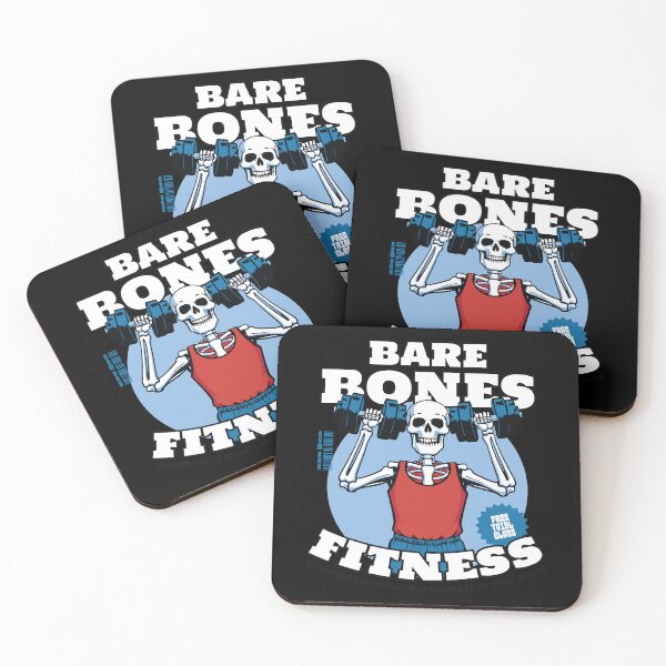 Item preview, Bare Bones Fitness Gym Skeleton Design designed and sold by DrawHandArt.