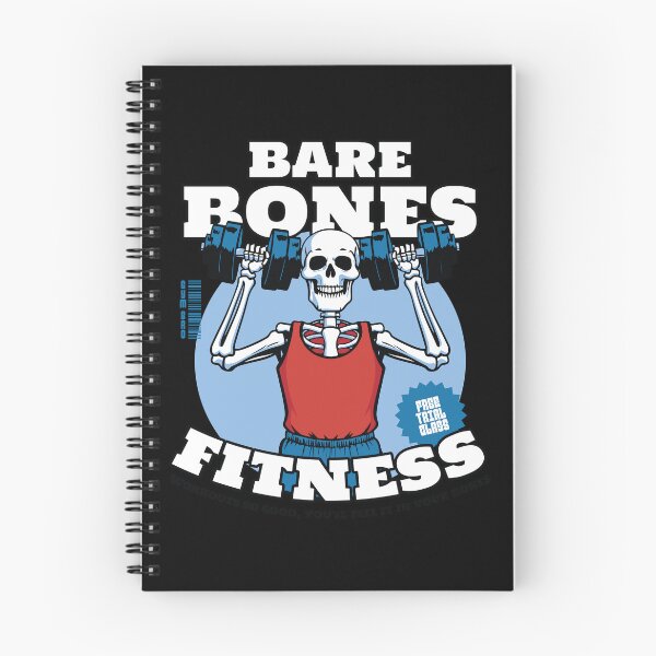 Item preview, Bare Bones Fitness Gym Skeleton Design designed and sold by DrawHandArt.