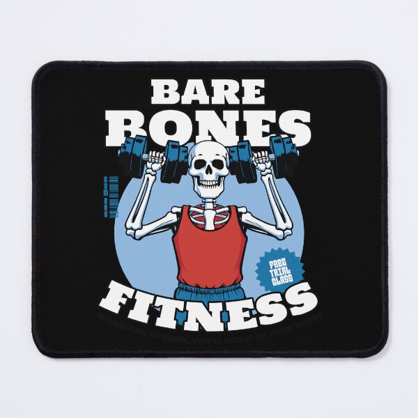 Item preview, Bare Bones Fitness Gym Skeleton Design designed and sold by DrawHandArt.