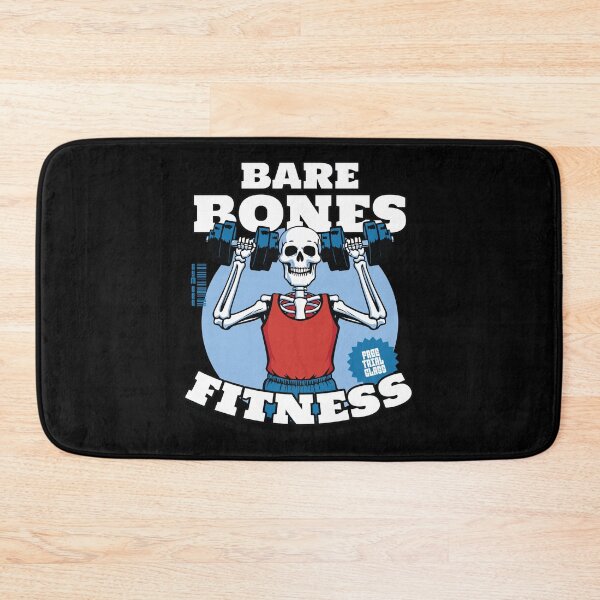 Item preview, Bare Bones Fitness Gym Skeleton Design designed and sold by DrawHandArt.