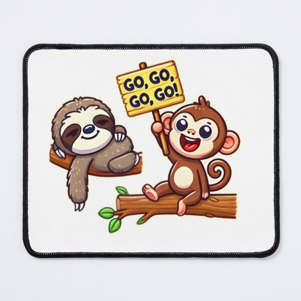 Item preview, Monkey & Sloth Motivation designed and sold by TrendzSlayer.