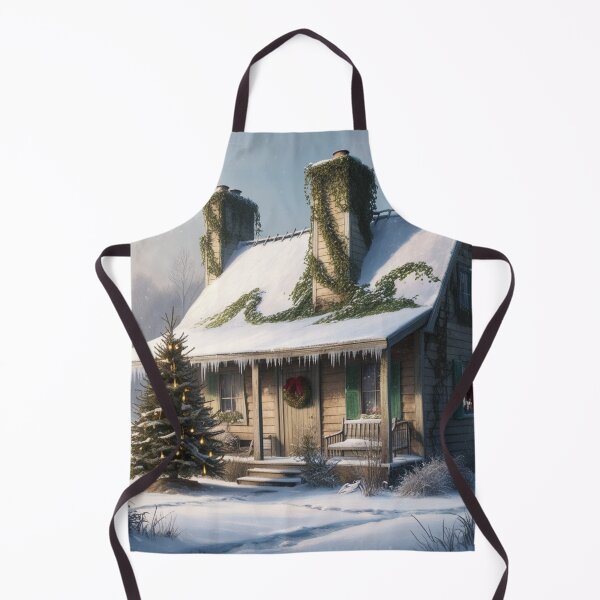 Item preview, Nostalgic Christmas Cottage in Winter designed and sold by T-shirtMill.