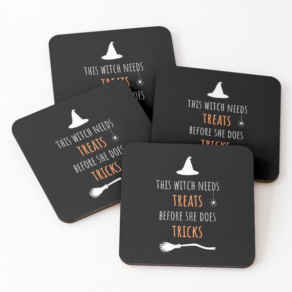 Item preview, This Witch Needs Treats Before She Does Tricks - Funny Halloween designed and sold by artsybold.