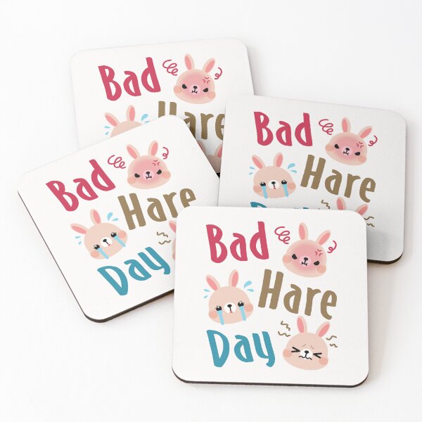 Item preview, Bad Hare Day Bunny Pun  designed and sold by jaygo.
