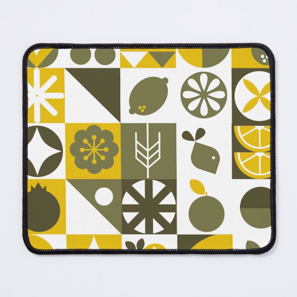Item preview, Bauhaus-Style Mustard Hues And Olive Abstract Pattern designed and sold by DEC02.