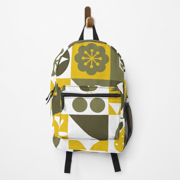 Item preview, Bauhaus-Style Mustard Hues And Olive Abstract Pattern designed and sold by DEC02.