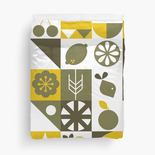 Item preview, Bauhaus-Style Mustard Hues And Olive Abstract Pattern designed and sold by DEC02.