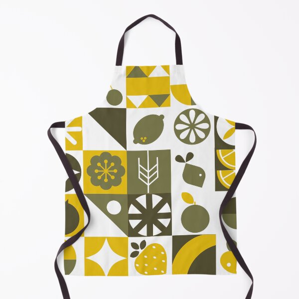Item preview, Bauhaus-Style Mustard Hues And Olive Abstract Pattern designed and sold by DEC02.