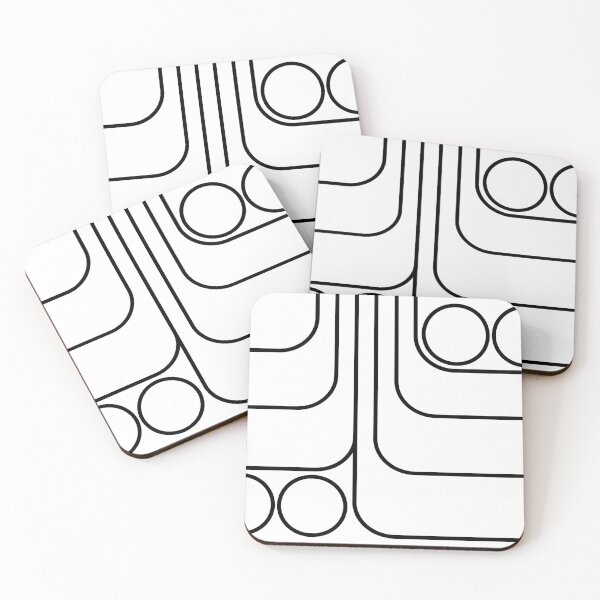 Item preview, Retro Modernist Geometric Design Black & White designed and sold by tonymagnerart.