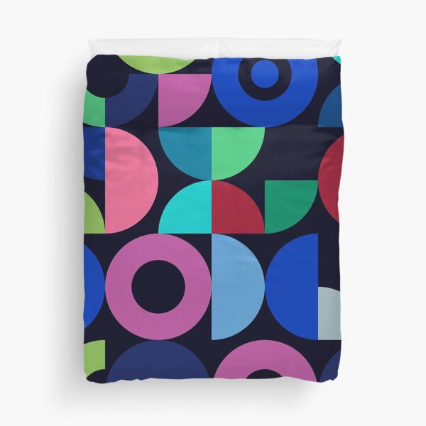 Item preview, Retro Bauhaus Mid-Century Modern Colorful Abstract Circles designed and sold by DEC02.